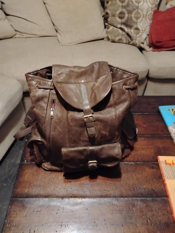 Leather Backpack