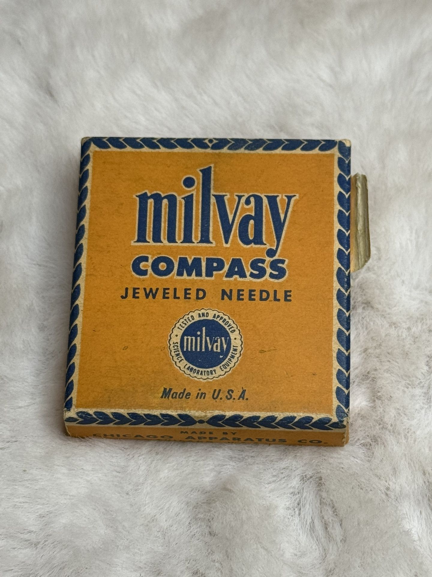 Vintage Milvay Compass Chicago Apparatus Co.USA Since1908 Scientific Equipment