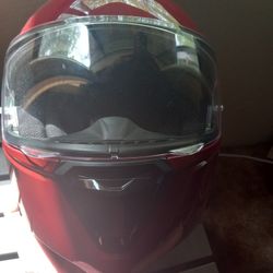 Harley Davidson Red Motorcycoe Helmet Size Small