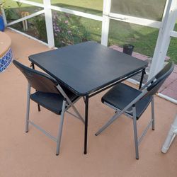Folding Chairs And Table