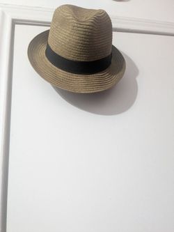 Panama style soft palm beach hat