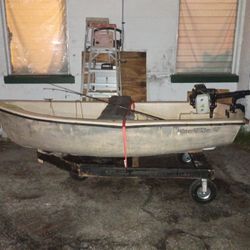9' Watertender Dinghy With Jet Propelled Outboard 