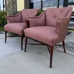 Pair Of Antique Bamboo Chairs