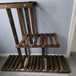 Wooden plant stand
