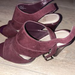 Maroon Heels size 7 1/2