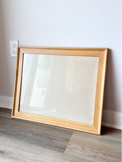 Vintage Light Wood Picture Frame 24” x 20”