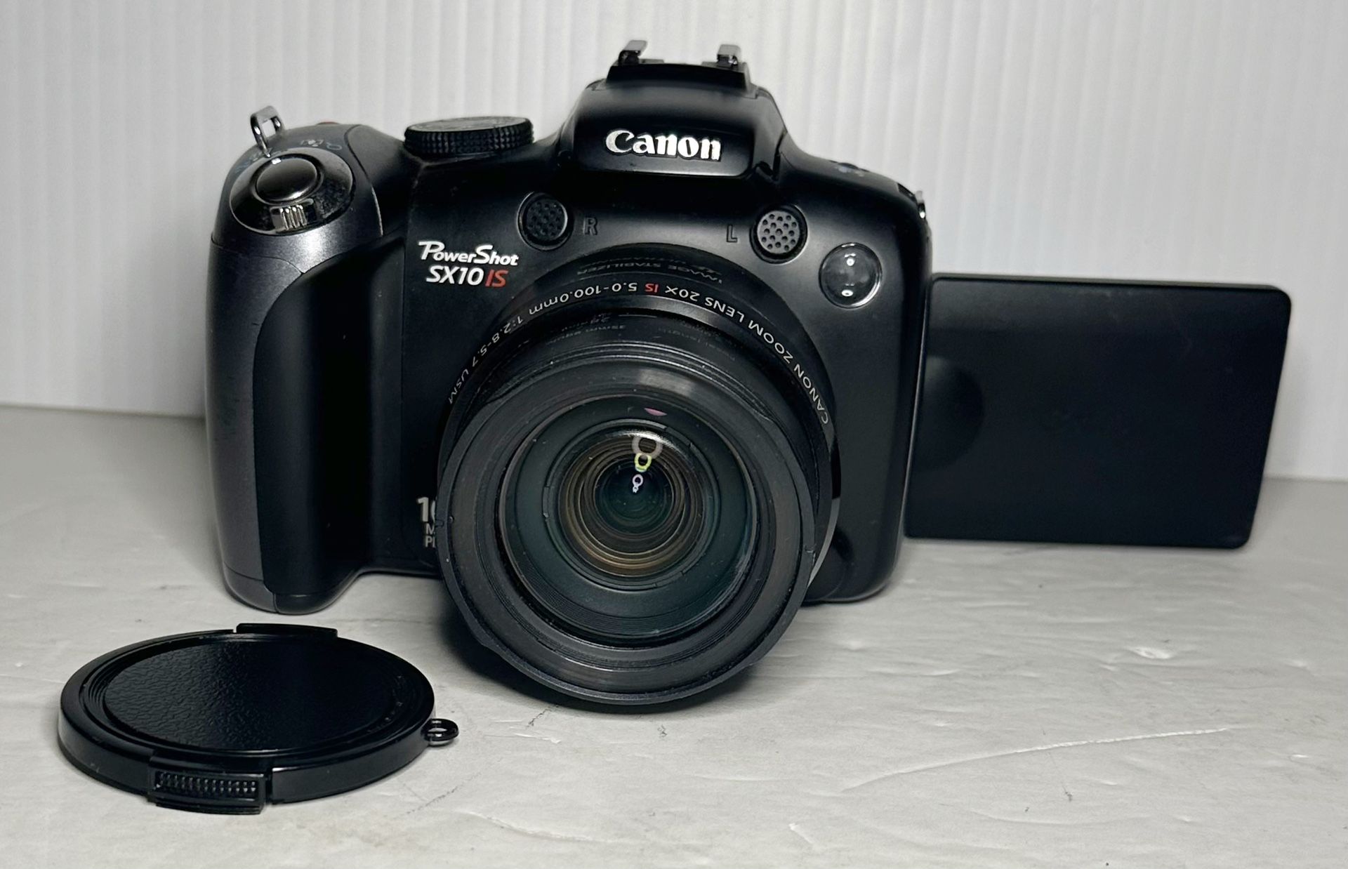 Canon PowerShot SX10 IS 10.0MP Digital Camera Black Tested And Working