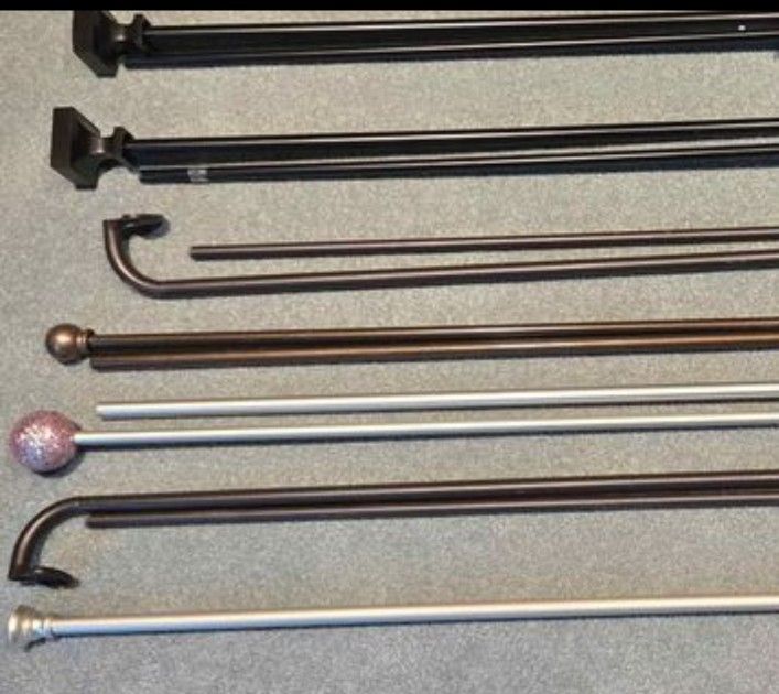 $16 each Expandable Metal CURTAIN RODS 25-92 inches wide. Holmdel nj