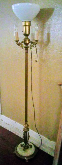 Antique Torchiere lamp