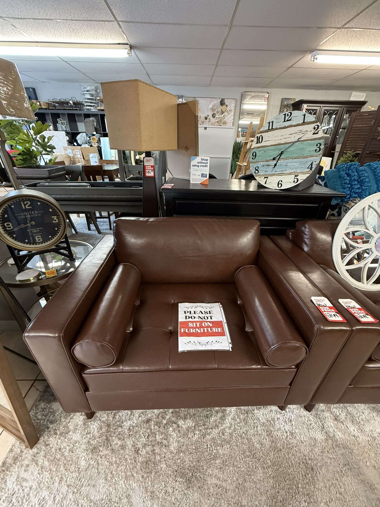 Brand New Brown Oversized Accent Chair