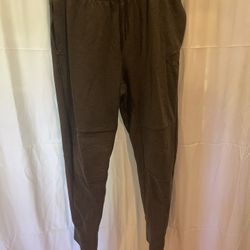 Reebok Men’s Gray Workout Drawstring Patterned Knee Panels Joggers Sz M