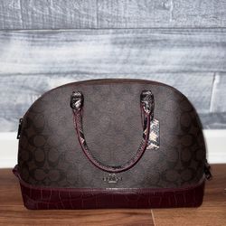 Coach dome satchel purse