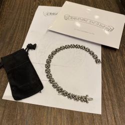 Chrome hearts Sterling Silver Cross TinyE Plus Insert bracelet
