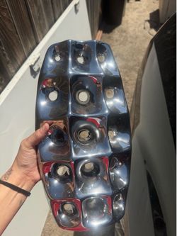 Shiny modern art vase / centerpiece