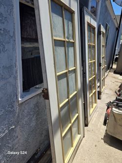 Outside weathered doors (4).