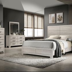 NEW QUEEN AND KING SIZE BED WITH MATTRESS AND BOXSPRING INCLUDING FREE DELIVERY-  The bedroom furniture not included
