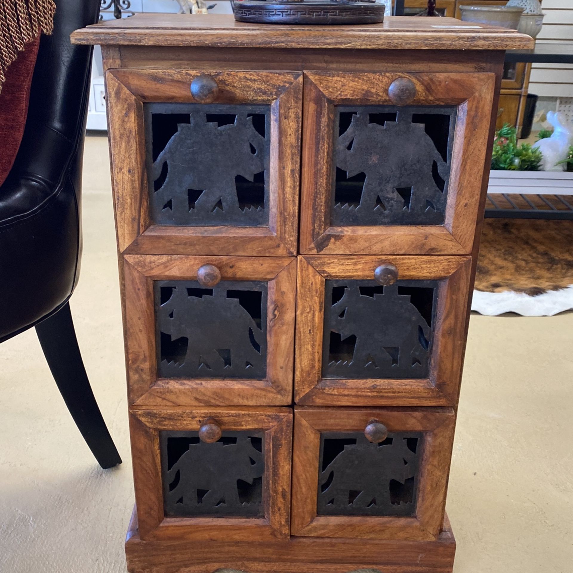 Elephant Design End Table