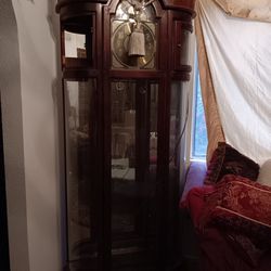 GORGEOUS TALL ANTIQUE GRANDFATHER CLOCK