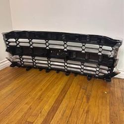 New Grille Electroplated Frame Black Mesh with Chrome Replacement for CHEVROLET CHEVY Silverado 1500