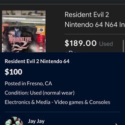 Resident Evil 2 Nintendo 64
