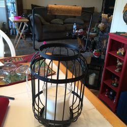 METAL LANTERN CANDLE HOLDER