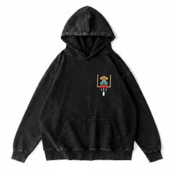 Benito Heavyweight Acid Wash Hoodie 