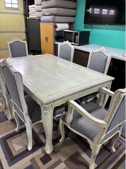 Dining table and chairs