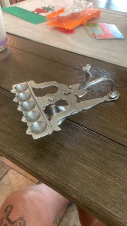 Vintage PANCH AARTI PUJA RITUAL OIL LAMP STEEL