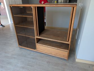 Oak entertainment center