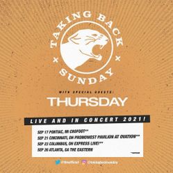 Taking Back Sunday Ticket 9/26