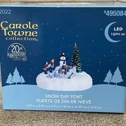 Carole Towne 2022 Snow Day Fort -20th Anniversary- Christmas Village -New