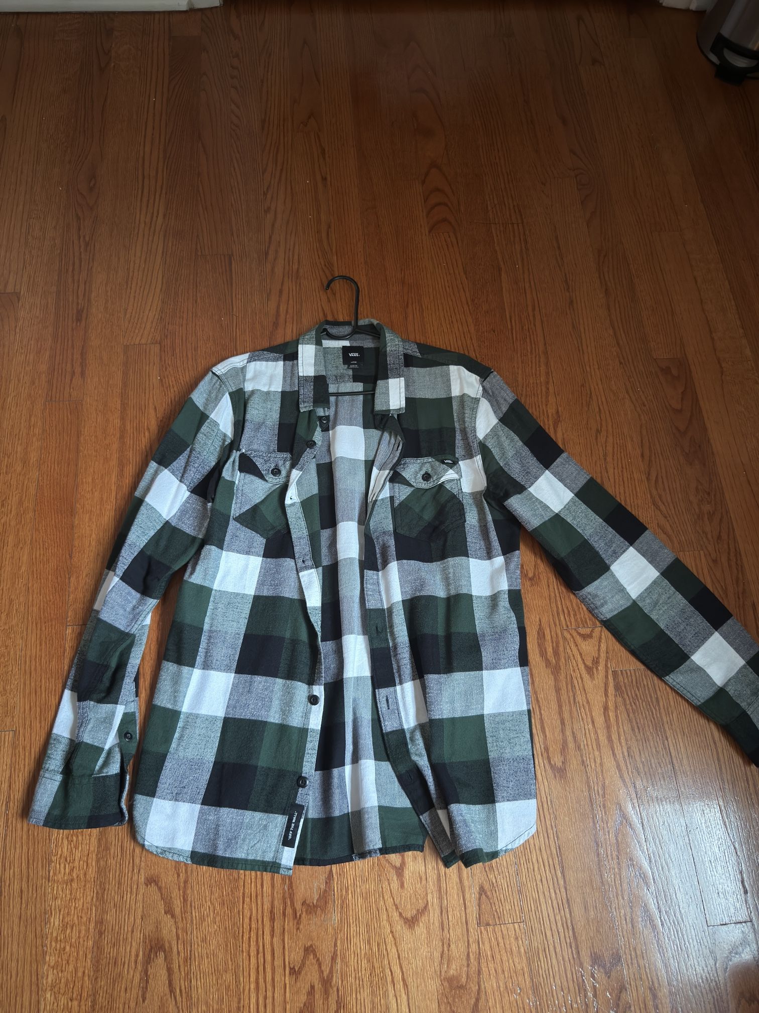 Vans Flannel Green/White