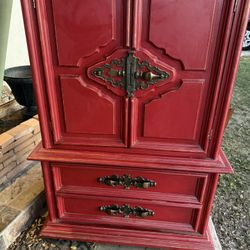 Red Dresser