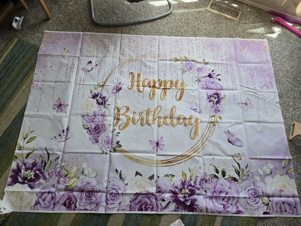 Birthday Banner Backdrop