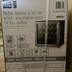 Insignia 14 Bottle Stainless Steel Wine Cooler Refrigerator