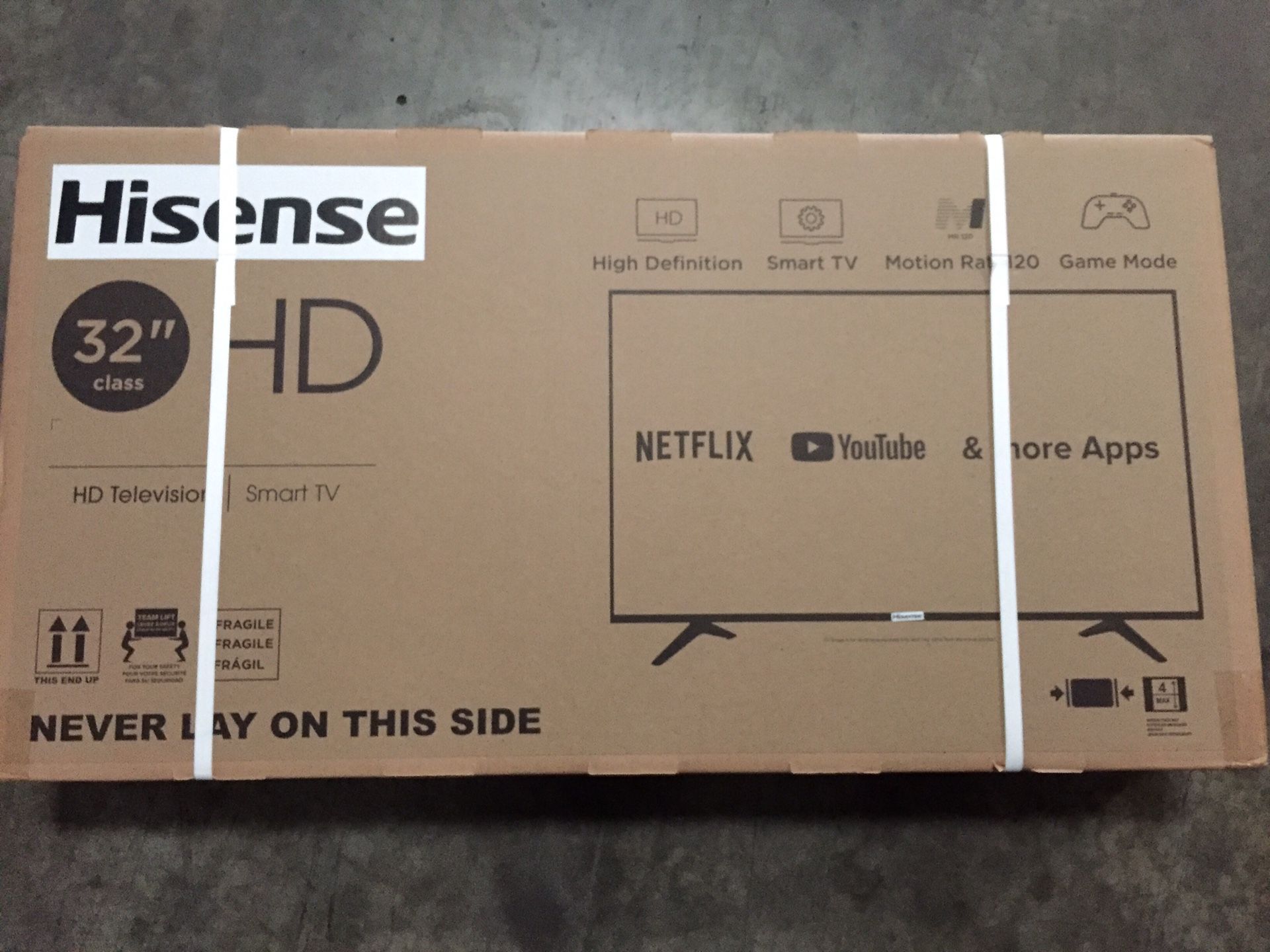 Hisense 32” inch Smart Roku Tv