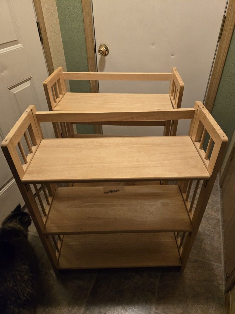Foldable/Stackable Sturdy Compact Shelves