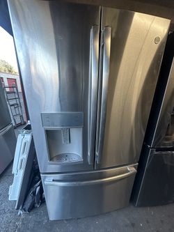 GE 3 Door Stainless Steel Refrigerator 