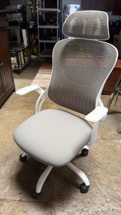 White modern office chair