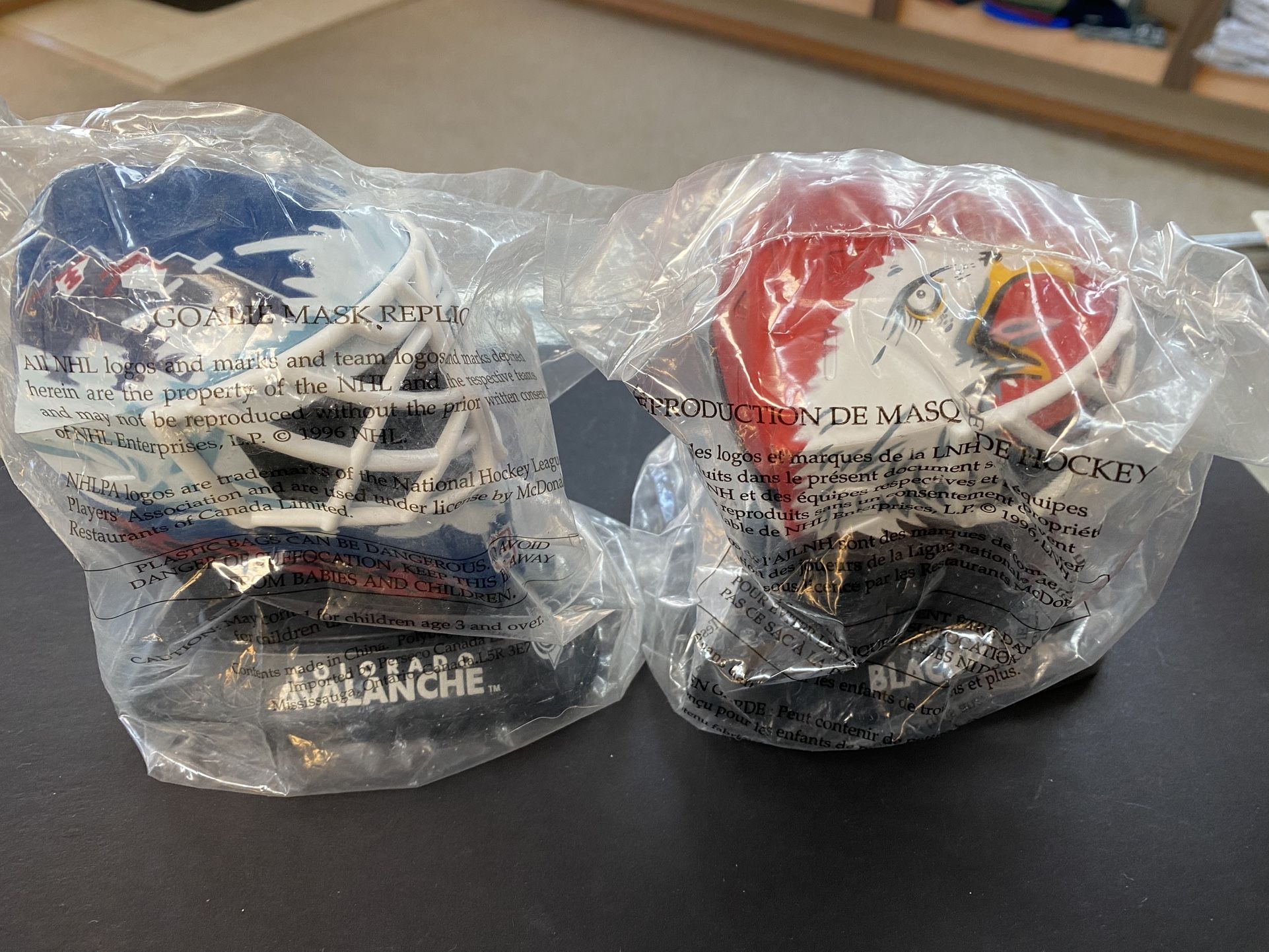 NHL McDonalds Full set Of 11 Mini Masks