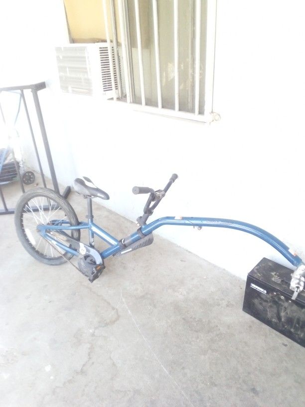 A Blue Afterburner Bike Hitch