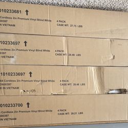 Premium Vinyl 4 Pack Cordless Shades