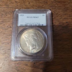 1923 Peace Dollar
