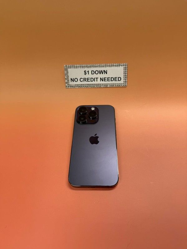 Apple IPhone 14 Pro 5G - Only $1 Today Pay The Rest Later! 