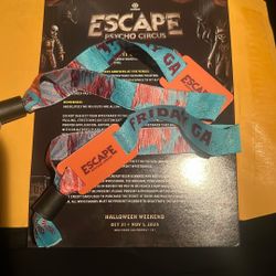 Escape Single Day Tickets Friday