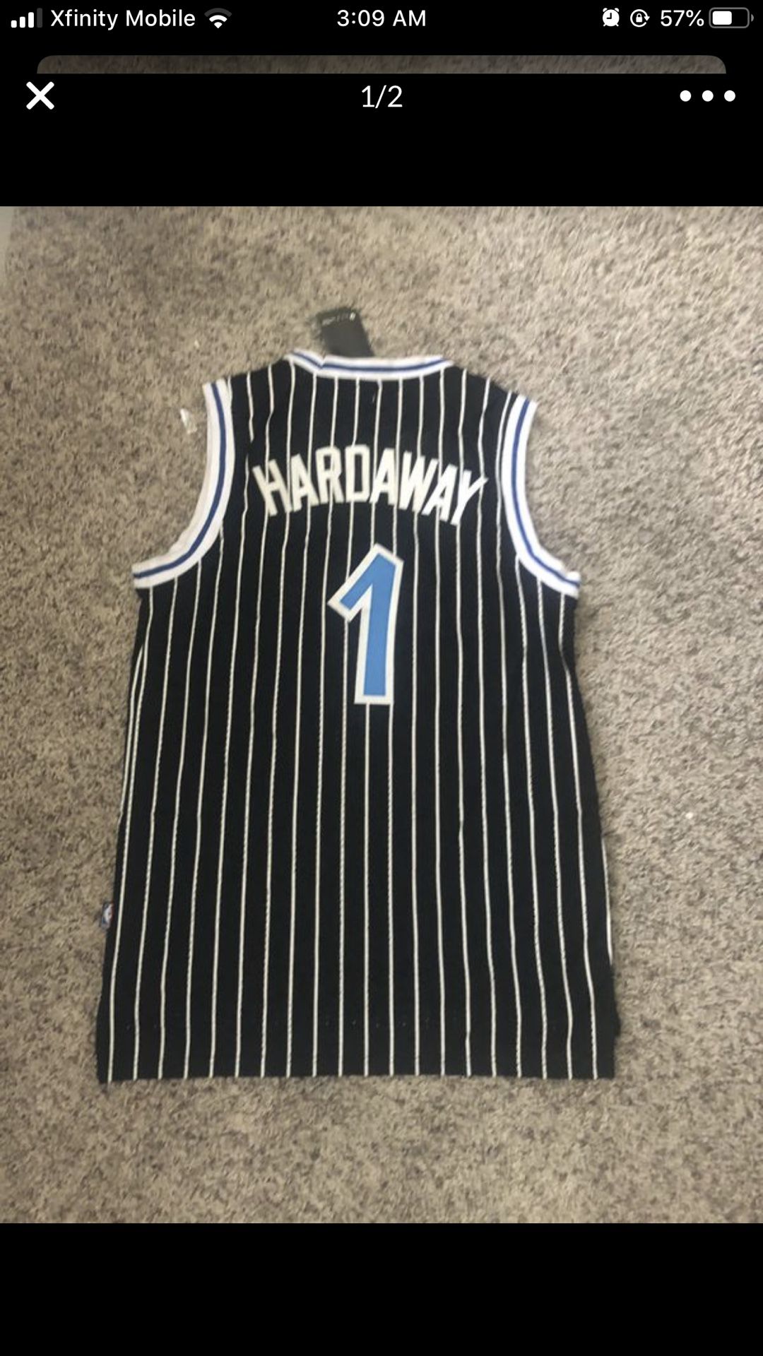 Penny Hardaway Orlando Magic Jersey Large