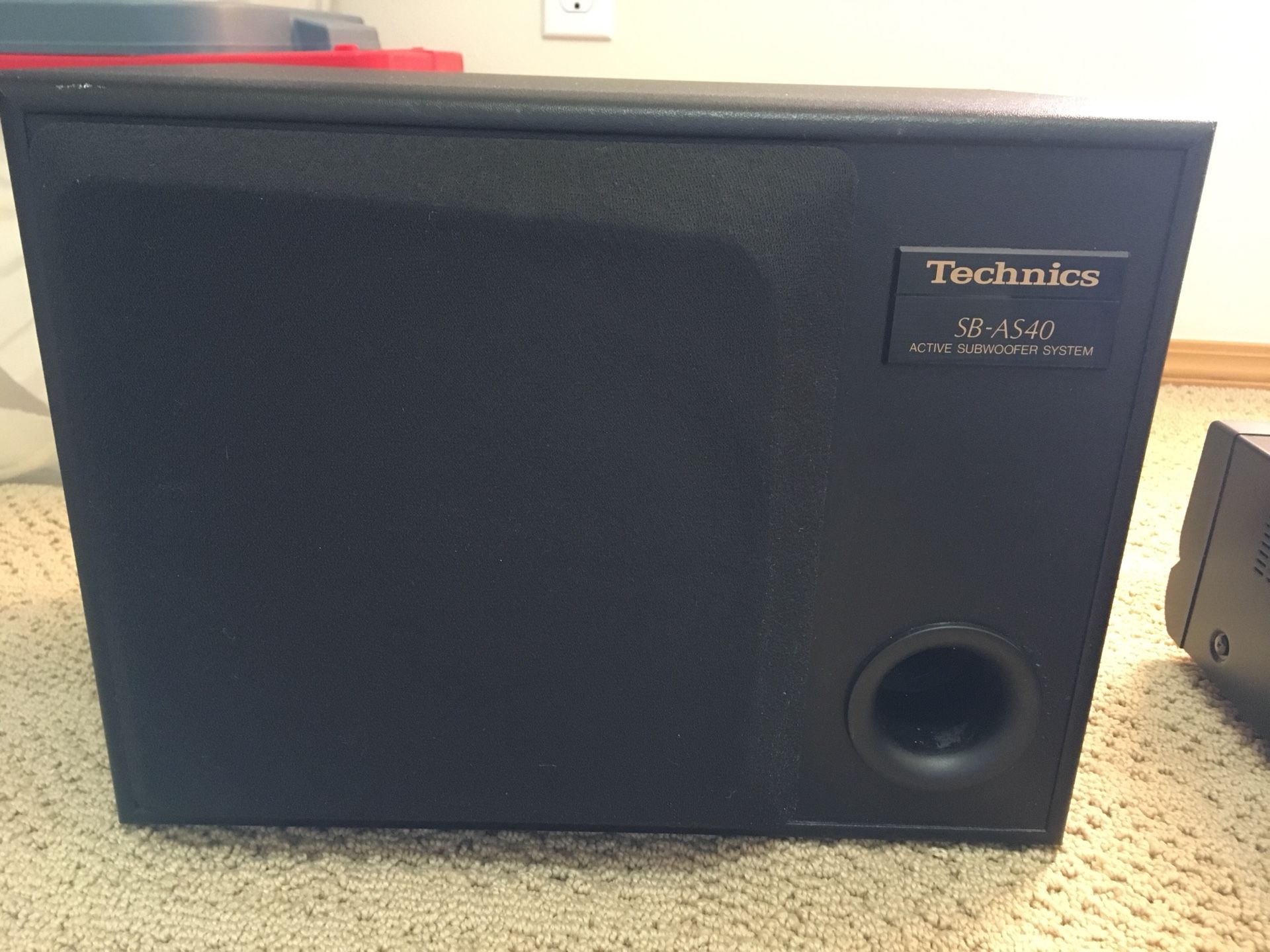 Technics SB AS40 Active Subwoofer System for Sale in DuPont WA