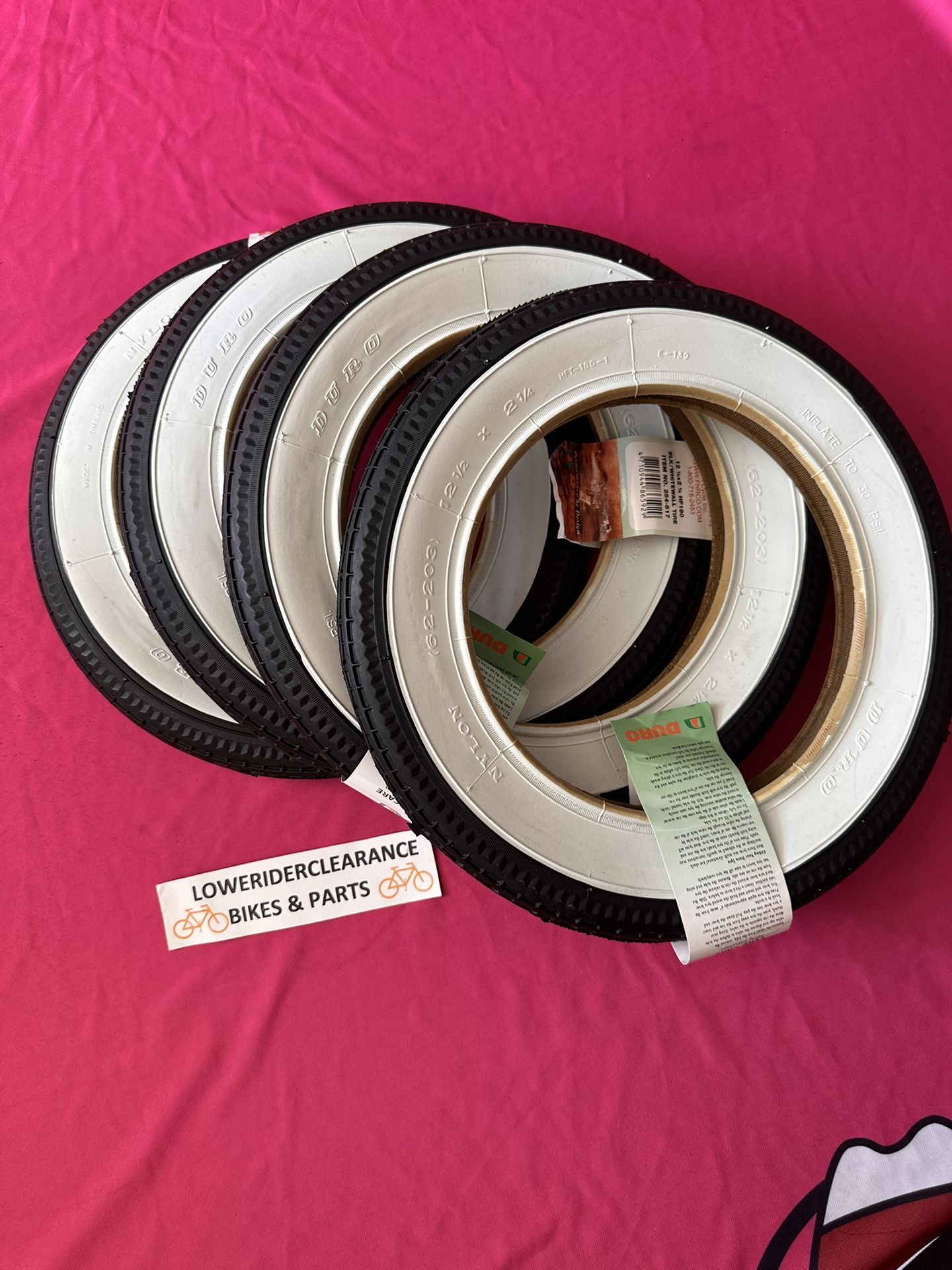 10” Low Rider tires.. SELLING AT EACH EACH EACH‼️firm Price $17 Each each Temple city pick up