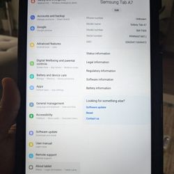 Samsung A7 Tablet