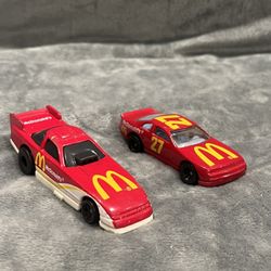 Vintage Hot Wheels McDonald's Race Cars Lot of 2 Diecast Cars 1993 Fast Food Premium